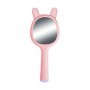 Детская щетка-mini для волос Dini Kids в форме зайчика, с зеркалом, розовая, 1 шт (dm-755)