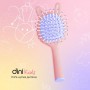 Детская щетка-mini для волос Dini Kids в форме зайчика, с зеркалом, розовая, 1 шт (dm-755)