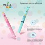 Электрическая детская звуковая зубная щетка Vega Kids VK-500Р от 3 до 12 лет, розовая, 1 шт