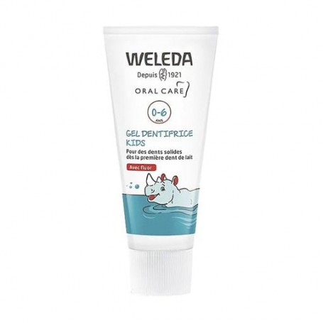 Детский зубной гель Weleda Oral Care Fluor Toothpaste Gel с фтором, с рождения до 6 лет, 50 мл