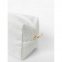 Косметичка Miso белая, вельвет, средняя, квадрат, 21*10*14 см (VT01-1)