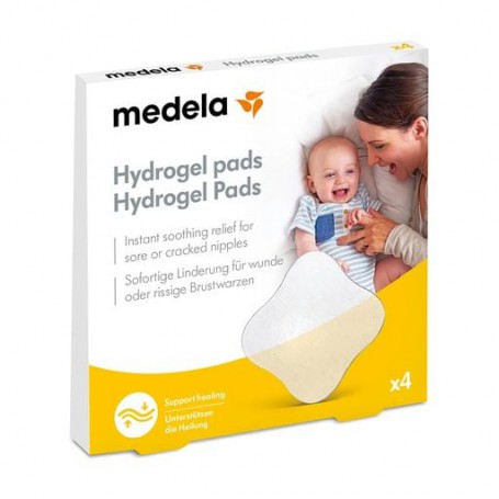 Гидрогелевые многоразовые вкладыши Medela Hydrogel Pads против боли и раздражения, 4 шт