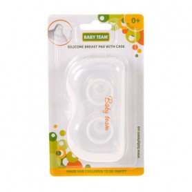Силиконовые накладки для груди Baby Team Silicone Breast Pad в контейнере, c рождения, 2 шт (0030)