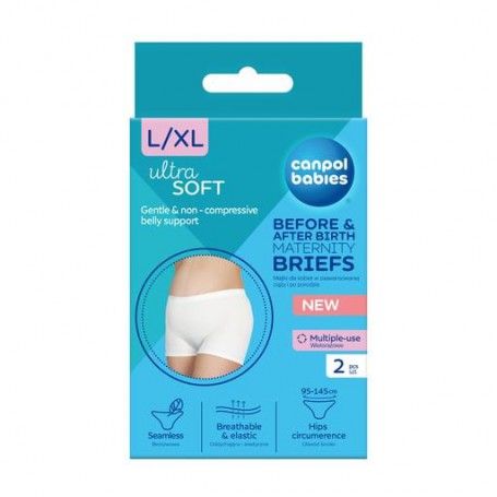Трусы послеродовые и для беременных Canpol Babies Ultra Soft многоразовые, размер L/XL, 2 шт (16/001)