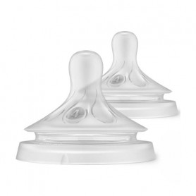 Детская силиконовая соска AVENT Natural Природный поток 4, медленный, от 3 месяцев, 2 шт