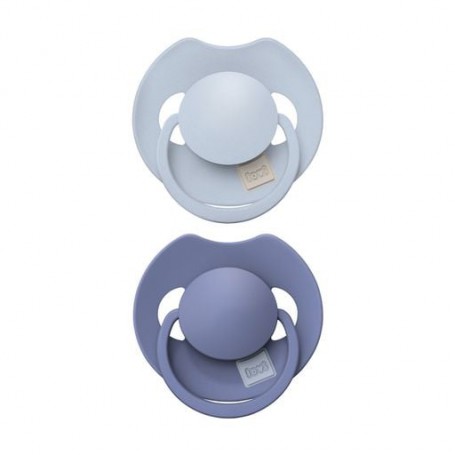Пустышка LOVI Prime силиконовая, динамическая, Baby Blue/Blue, от 6 до 18 месяцев, 2 шт (34/418)