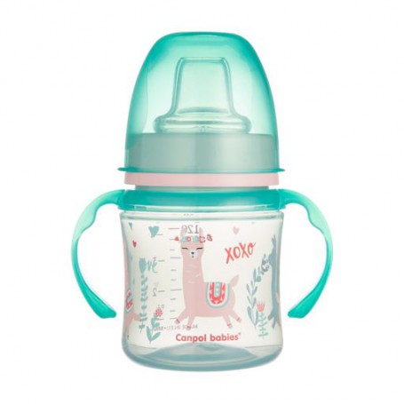 Чашка тренировочная Canpol Babies EasyStart Sweet Fun, зеленая, 120 мл (35/207_gre)