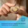 Пустышка Canpol Babies Gold силиконовая, симметричная, голубая, с рождения до 6 месяцев, 2 шт (22/664_blu)