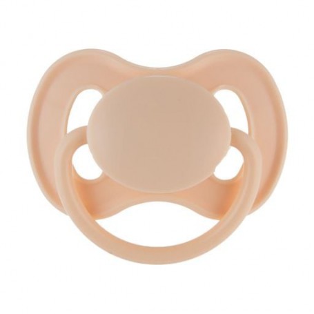 Пустышка латексная Canpol Babies Nude круглая, кремовая, с рождения до 6 месяцев, 1 шт (23/223_cre)