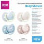 Пустушка LOVI Baby Shower Girl силіконова, динамічна, від народження до 2 місяців, 2 шт (22/900girl)