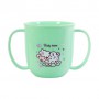 Детская чашка Baby Team с ручками, с 9 месяцев, зеленая, 190 мл (6008)