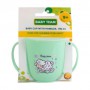 Детская чашка Baby Team с ручками, с 9 месяцев, зеленая, 190 мл (6008)