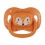 Пустышка Canpol Babies Cute Animals силиконовая, симметричная, оранжевая, от 6 до 18 месяцев, 1 шт (34/925_ora)