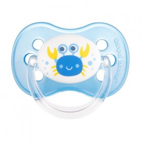 Пустышка латексная Canpol Babies Nature круглая, голубая, от 6 до 18 месяцев (22/607)