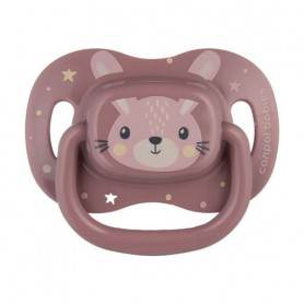 Пустышка Canpol Babies Cute Animals силиконовая, симметричная, розовая, от 18 месяцев, 1 шт (34/926_pin)