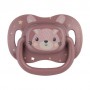 Пустышка Canpol Babies Cute Animals силиконовая, симметричная, розовая, от 18 месяцев, 1 шт (34/926_pin)