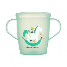 Детская кружка Canpol Babies Toys с ручками, зеленая, от 1 года, 250 мл (2/101_gre)