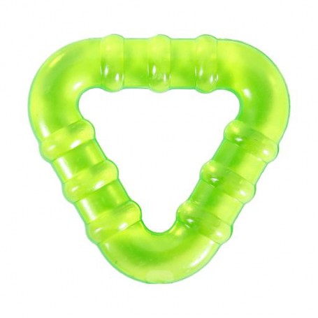 Прорезыватель для зубов латексный Lindo Li 181-1 с водой, от 3 месяцев, зеленый