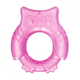 Игрушка-прорезыватель для зубов Canpol Babies Сова, розовый, с рождения (74/016)