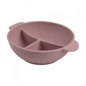 Миска Canpol Babies силиконовая, на присоске, с секциями DOTS, розовая, от 6 месяцев, 360 мл (51/403_pin)
