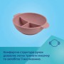 Миска Canpol Babies силиконовая, на присоске, с секциями DOTS, розовая, от 6 месяцев, 360 мл (51/403_pin)