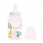 Бутылочка для кормления Курносики с двумя сосками S и М, с рождения, белая, 125 мл (7007)