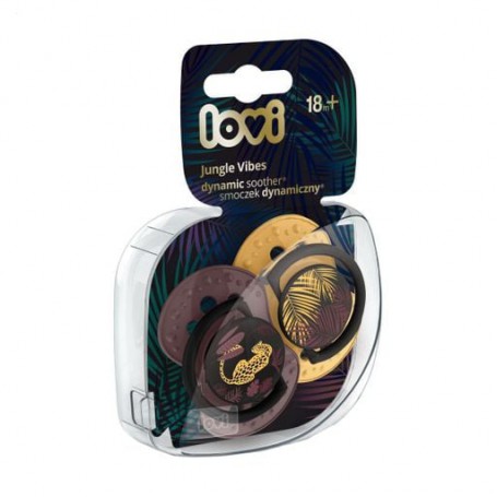 Пустышка LOVI Jungle Vibes Girl силиконовая, динамическая, от 1.5 года, 2 шт (22/904girl)