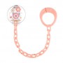 Цепочка для пустышки Canpol Babies Младенец, розовая, с рождения (10/877)