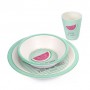 Бамбуковый набор посуды Canpol Babies So Cool Арбуз, с 1 года, 3 шт (9/226_pin)