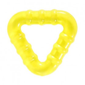 Прорезыватель для зубов латексный Lindo с водой, от 3 месяцев, желтый (Li 181-1)