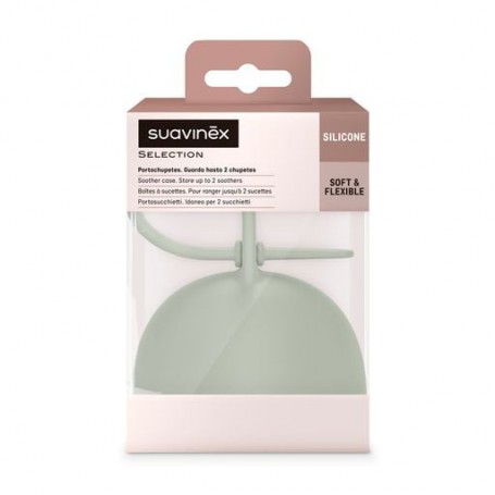 Силиконовый футляр для пустышки Suavinex Colour Essence зеленый (401536)