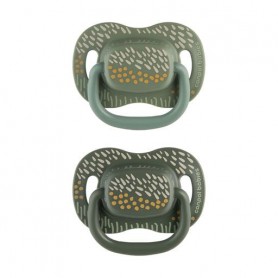 Пустышка Canpol Babies Mountains силиконовая, симметричная, зеленая, от 6 до 18 месяцев, 2 шт (34/931_gre)