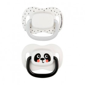 Пустышка Canpol Babies BabiesBoo силиконовая, симметричная, белая, от 18 месяцев, 2 шт (34/929_whi)