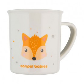 Кружка Canpol Babies Cute Animals пластиковая, с рисунком, от 1 года, оранжевая, 170 мл (4/413_ora)
