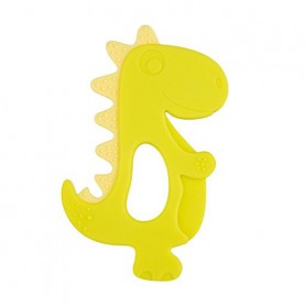Игрушка-прорезыватель для зубов Canpol Babies Динозавр, силиконовый, желтый, от рождения (51/006)