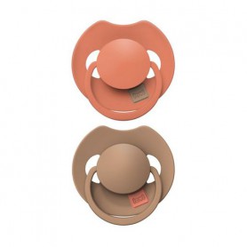 Пустышка LOVI Prime силиконовая, динамическая, Granola/Orange, от 6 до 18 месяцев, 2 шт (34/410)