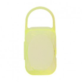 Контейнер для хранения пустышек и сосок Lindo желтый, 7*5.5*4.5 см (РК 910)