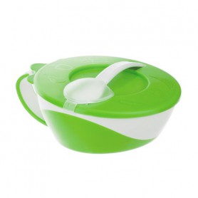 Миска Canpol Babies с ложкой и крышкой, 350 мл (31/406_gre)