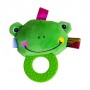 Прорезыватель-погремушка Lindo Жабка, 13 см, с рождения (8087)