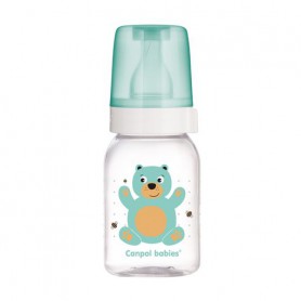 Бутылочка для кормления Canpol Babies Cute Animals с рисунком, с рождения, бирюзовая, 120 мл (11/851)