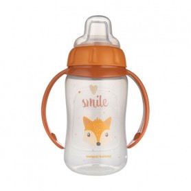 Детская чашка тренировочная Canpol Babies Cute Animals с силиконовым носиком, оранжевая, от 6 месяцев, 320 мл (56/512_ora)