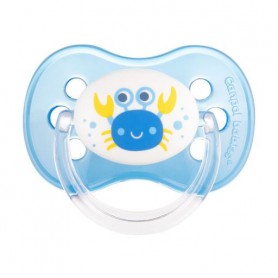 Пустышка силиконовая Canpol Babies Nature круглая, голубая, от 6 до 18 месяцев (22/435)