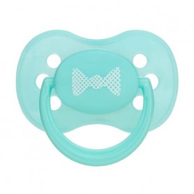 Пустышка силиконовая Canpol Babies Pastelove круглая, бирюзовая, от 6 до 18 месяцев (22/423)