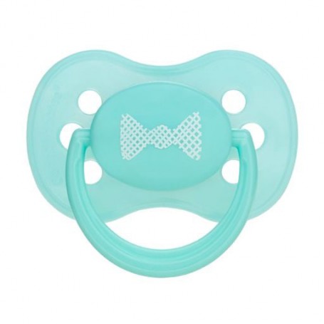 Пустышка силиконовая Canpol Babies Pastelove круглая, бирюзовая, от 6 до 18 месяцев (22/423)