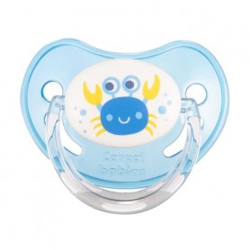 Пустышка силиконовая Canpol Babies Nature анатомическая, голубая, от 1.5 года (22/508)