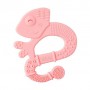 Игрушка-прорезыватель для зубов Chicco Silicone Super Soft Игуана, силиконовая, от 2 месяцев, розовая (28110.10)