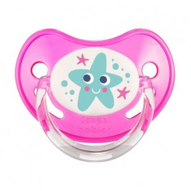 Пустышка силиконовая Canpol Babies Nature анатомическая, розовая, от 0 до 6 месяцев (22/506)