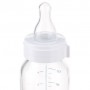 Бутылочка для кормления Canpol Babies стеклянная, с рисунком, от 3 месяцев, розовая, 120 мл (42/202)