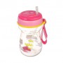 Кружка Canpol Babies Котик, со сложной силиконовой трубочкой и утяжелителем, от 9 месяцев, 350 мл (56/521)