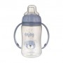 Детская чашка тренировочная Canpol Babies Cute Animals с силиконовым носиком, синяя, от 6 месяцев, 320 мл (56/512_blu2)